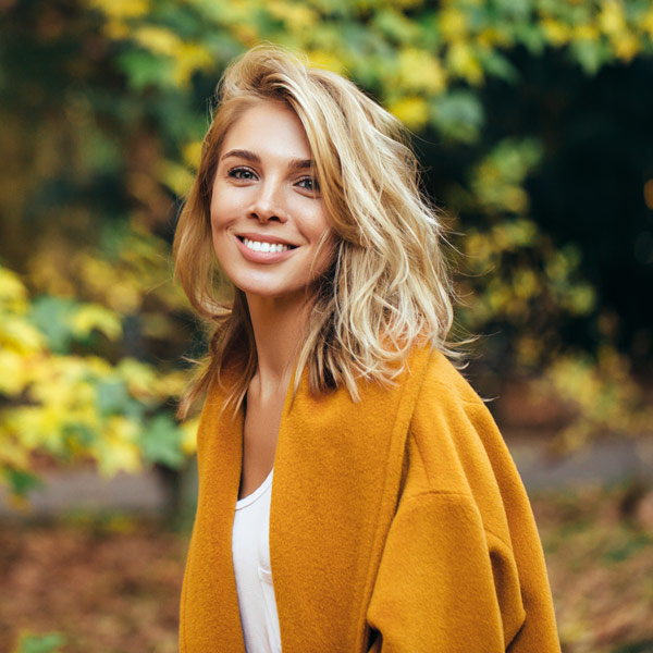 young woman smiling