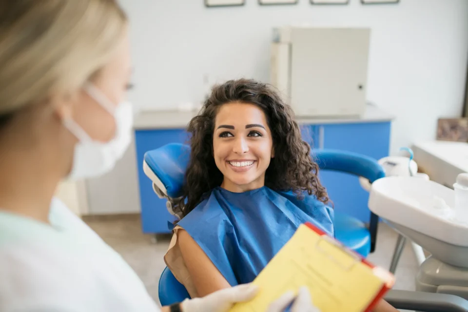 Patient in Chair During Orthodontic Consultation with a Professional Dentist in Pittsburgh, PA