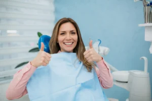 Smiling young patient after a professional teeth whitening procedure in Pittsburgh, PA